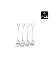 4/8/12pcs Stainless steel dessert fork fruit fork set, shovel-shaped small fork, suitable for afternoon tea, weddings, parties