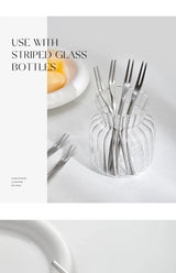 304 Stainless Steel Fruit Fork Solid Round Stick Small Fork High Appearance Level Household Long Handle Fruit Cake Dessert Fork
