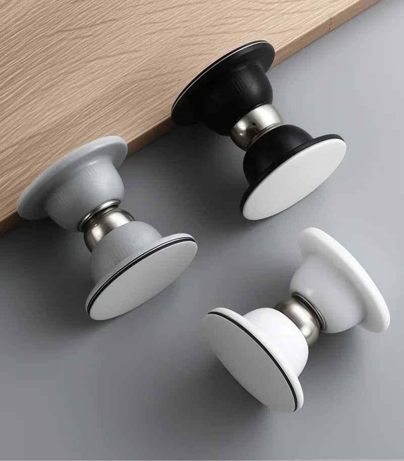 Silicone Anti-collision Magnetic Door Stopper Bedroom Door Study Door Buffer Door Suction No Punching Strong Bonding