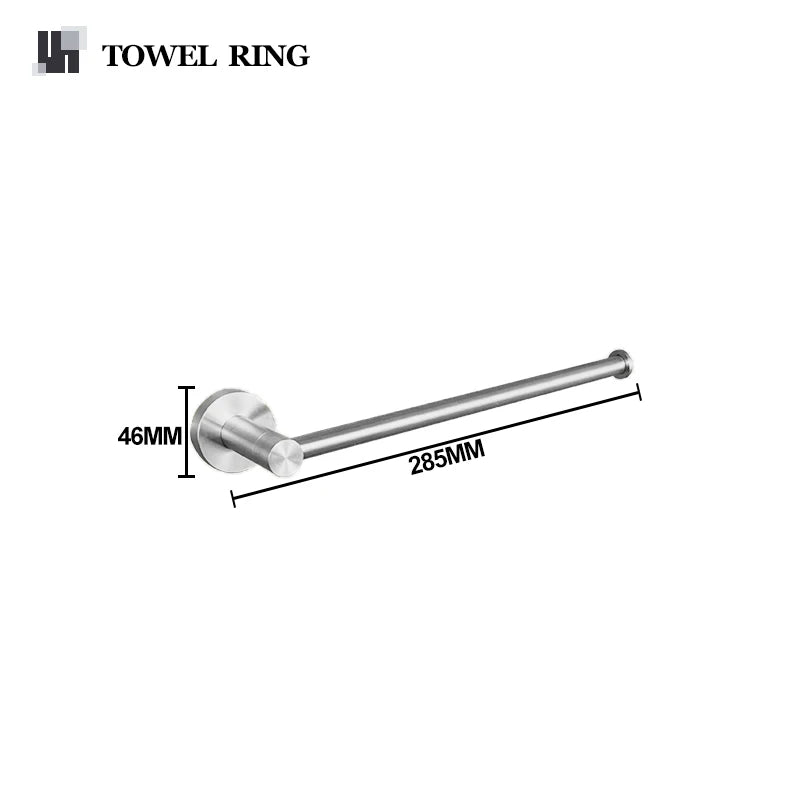 Bathroom Hardware 304 Stainless Steel Brushed Towel Rack Toilet Paper Holder Soap Holder Towel Bar Toilet Bathroom Accessories